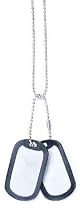 G.I. Type Dog Tags Complete with Dog Tag Silencers and Chains