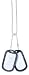 G.I. Type Dog Tags Complete with Dog Tag Silencers and Chains