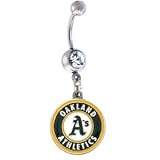 Oakland Athletics As MLB Sexy Belly Navel Ring