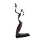 Mom Raising Child Sculpture