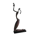 Mom Raising Child Sculpture