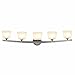 Sydney - 5-Light Thea Glass Vanity - Matte Chrome Finish - Opal Glass Shade