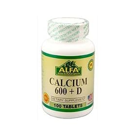 Click here to buy Alfa Vitamins Calcium 600 mg 100 tablets + Vitamin D Bone and Teeth Health by Alfa Vitamins.