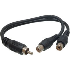 Hosa YRA-104 RCA Male To Dual RCA Female Cable