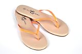 NUDE/NEON ORANGE FLIP FLOP