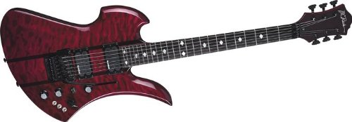 B.C. Rich Mockingbird ST Guitar, Trans Red with Ebony Stringers