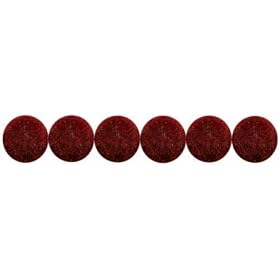 BLUE MOON LOST & FOUND VELVET BEAD STRANDS-ROUND BURGUNDY 14MM 25/PKG
