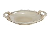 3.9 Flat Plate with Handle, Home Table Decor, 2pcs