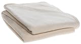 Sharpay Plush Fleece Queen Blanket, Ivory