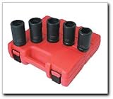 1 Drive Combination Budd Wheel 5 Piece S.A.E. and Metric Impact Socket Set
