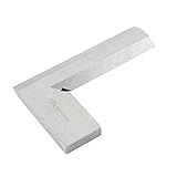uxcell　直角定規　63mm x 40mm　Lシェイプ　シルバートーン　ステンレス鋼素材
