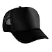 Blank Plain Mesh Trucker Hat/ Cap-Baseball - Black