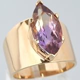 10K Yellow Gold Ametrine Ring - OldCities Vintage Jewelry