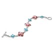 Designo Multi Color Flower Bracelet 7"