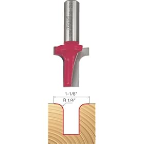 Freud 39-252 1-1/8-Inch Diameter Ovolo Groove Router Bit with 1/2-Inch Shank