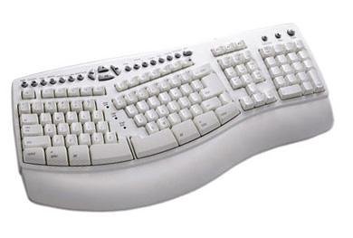 Adesso Intellimedia MediaPro Flat Ergonomic MAC USB White Keyboard with 2 USB Ports ( AKB-805MAC)