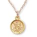 14K Gold Filled Guardian Angel Pendant and 13-inch Chain for Children