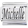 Body Candy Italian Charms Laser Nameplate - Michelle