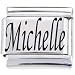 Body Candy Italian Charms Laser Nameplate - Michelle