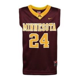 Nike Minnesota Golden Gophers #24 Toddler Maroon Replica Basketball Jersey