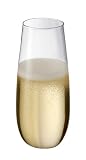 Bodum So Long Stemless Tall Champagne Flutes, Set of 2