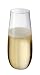 Bodum So Long Stemless Tall Champagne Flutes, Set of 2