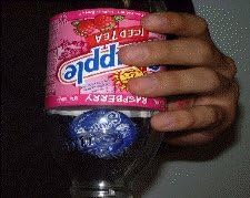 Snapple Cap Penetration Through Bottle - Silver 19mm - US Ring