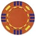 Real Clay 12 Striped Tri Color Poker Chips, 25 14 gram Orange Poker Chips