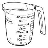Rubbermaid Clear 1 Qt. Measuring Cup