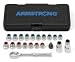 Armstrong 16-292 Eliminator 21pc 3/8 Drive Fractional/Metric Ratchet/Socket Set