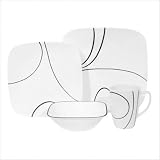 Corelle #1069983 16PC SQ Dinnerware Set