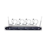 PYLE-PRO PDWM4400 - 4 Mic VHF Wireless Lavalie/ Headset System