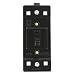Leviton 6020-C0E Cheetah 4-Way Toggle Switch 15A-120VAC, No Ground, Black