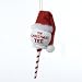 5.25 RESIN GOLF BALL W/SANTA HAT ORNAMENT OH CHRISTMAS TEE., Quantity of 2 pc,