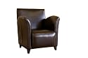 Baxton Studio Danilo Leather Club Chair, Espresso Brown