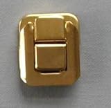 8 Small Box Lid Hidden Hole Latch/Catch Brass Plate W/Screws