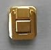 8 Small Box Lid Latch/Catch Brass Plate W/Screws