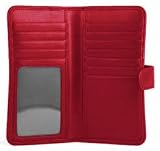 Bosca Ladies Slim Credit Case Scarlet