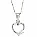 Sarah's Cubic Zirconia Sterling Silver Heart Pendant