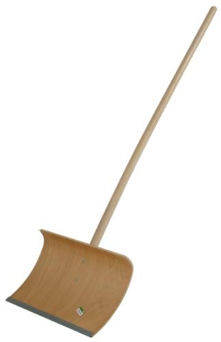 Freund 2020508 Sperrholz-Schneeschieber 55 cm mit Kante und Schraubstiel