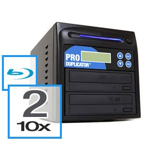 Produplicator 2 BD 10X Burner Blu-Ray Duplicator + 500GB + USB 2.0 Connection (Standalone Audio Video Copy Tower, Disc Duplication Device)
