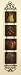 60" High Distinctive FRUIT DESIGN 4-Tile Metal Wall Hanging in Oxidize Finish