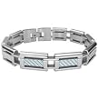 Stainless Steel Polished Bracelet - 8'' long