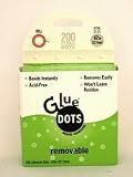 Glue Dots 1/2" Removable Dot Roll - 200 Clear Dots