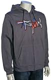 Rip Curl Mod Script Zip Fleece Hoody - Charcoal
