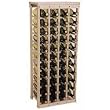 Wooden Wine Rack-Holds 44 Bottles-Unfinished Pine (Unfinished Pine) (40.5"h x 17"w x 10.5"d)