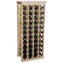Wooden Wine Rack-Holds 44 Bottles-Unfinished Pine (Unfinished Pine) (40.5"h x 17"w x 10.5"d)