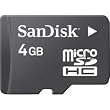 SanDisk 4GB MicroSDHC Card with SD Adpater (Retail Package)
