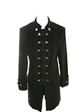 Jimi Hendrix Stage Coat Black Velvet Metal Buttons XXL