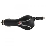 Wireless Xcessories Retractable Car Charger for Select BlackBerry, Motorola, Sidekick, Sony Ericsson, and ZTE Phones